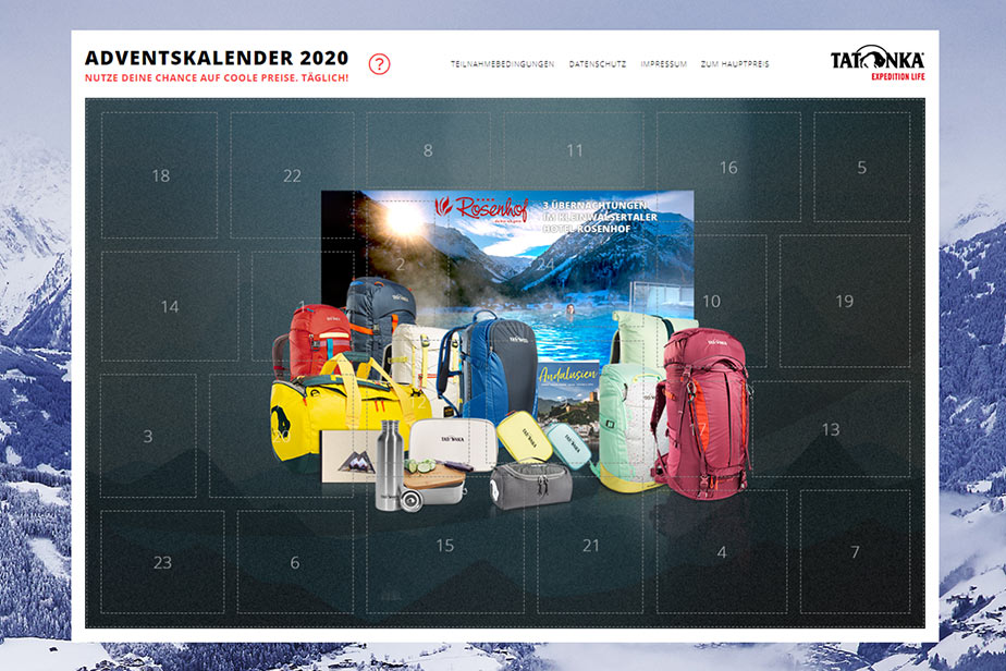 Es weihnachtet sehr … Gewinne tolle Preise beim Tatonka-Adventskalender