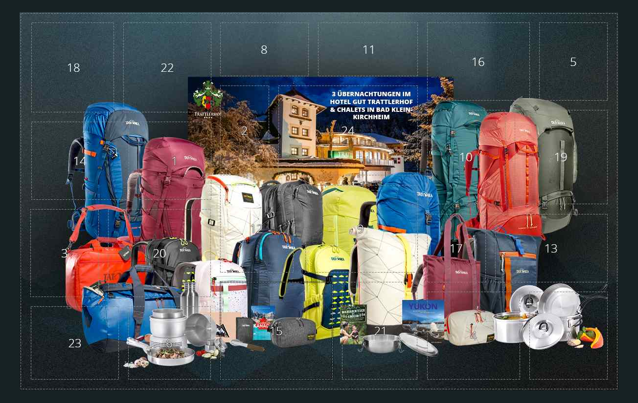 Gewinne tolle Preise bei unserem Tatonka-Adventskalender 2023