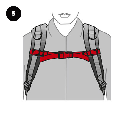 Brustgurt fixieren